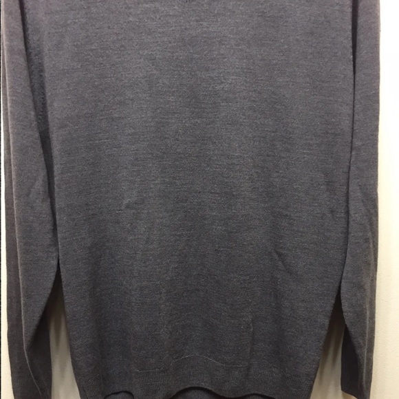 New Marks & Spencer Collection Men’s V Neck Sweater Mid Grey Medium - Picture 2 of 8